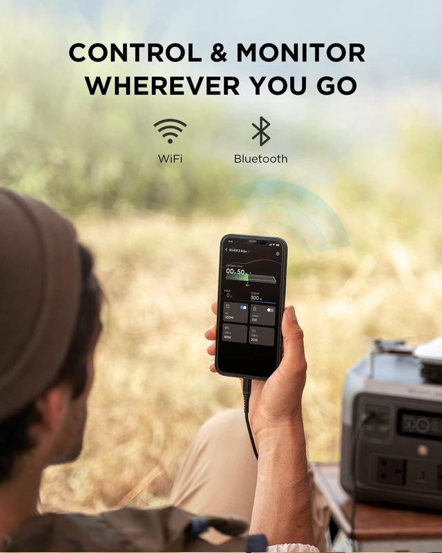 بطارية متنقلة للرحلات ايكوفلو ريفر 2 ماكس باور ستيشن 512 واط/ساعة 160000 مللي أمبير EcoFlow River 2 Max Portable Power Station