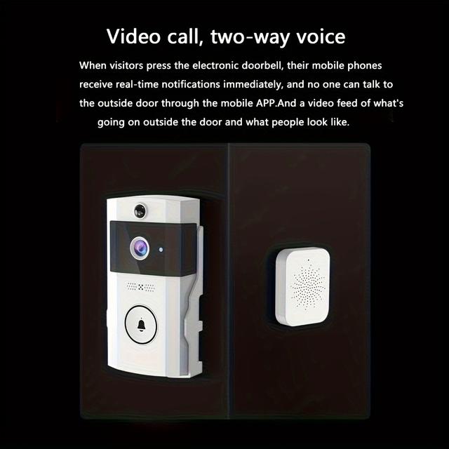 جرس باب مع كاميرا 3600 مللي أمبير Jmary Smart Doorbell Night Vision - SW1hZ2U6MTc5NDE4NA==