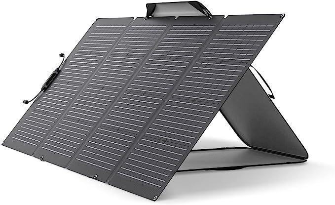 لوح شمسي قابل للطي 220 واط لبطارية ايكوفلو المتنقلة للرحلات EcoFlow Portable Foldable Solar Panel