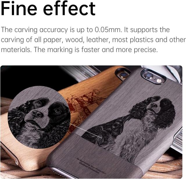 Mr.Carve C1 Engraver 5W Blue Light Cutting and Carving Machine 80x80mm Used