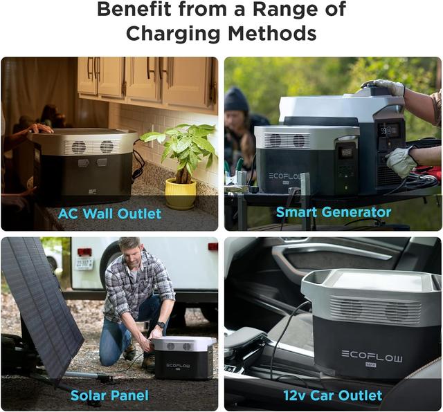 بطارية متنقلة للرحلات ايكوفلو دلتا ماكس باور ستيشن 2000 واط 447000 مللي أمبير EcoFlow Delta Max (1600) Portable Power Station