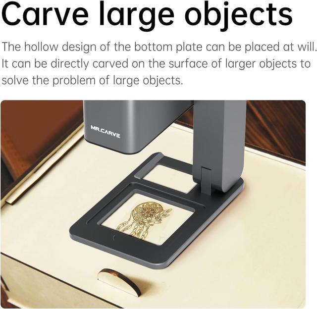 Mr.Carve C1 Engraver 5W Blue Light Cutting and Carving Machine 80x80mm Used