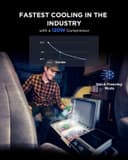 ثلاجة رحلات متنقلة ايكوفلو 38 لتر 120 واط مع صانعة ثلج مدمجة EcoFlow Glacier Portable Refrigerator