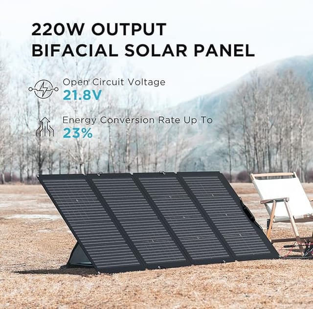 EcoFlow Portable 220W Foldable Solar Panel