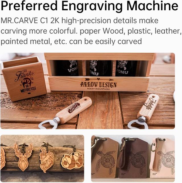 Mr.Carve C1 Engraver 5W Blue Light Cutting and Carving Machine 80x80mm Used