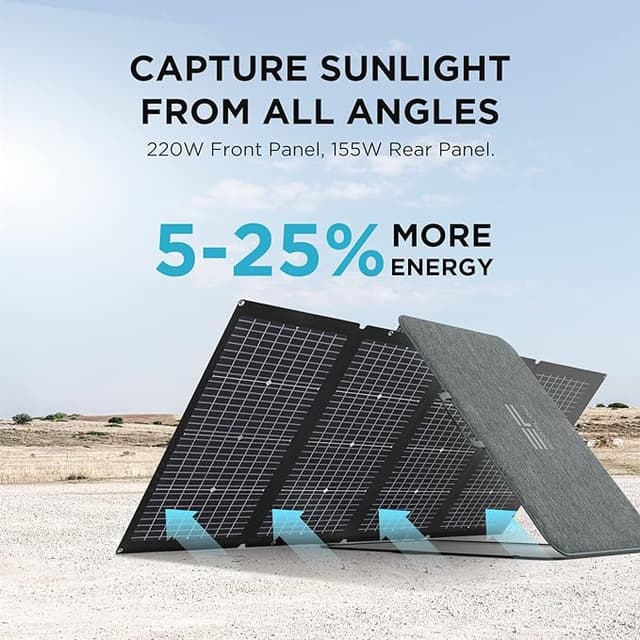 EcoFlow Portable 220W Foldable Solar Panel