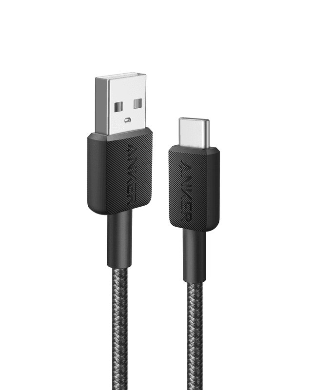 سلك شاحن تايب سي أنكر 1.8 متر Anker 322 USB-A to USB-C Cable - SW1hZ2U6MTg4MDE0OA==