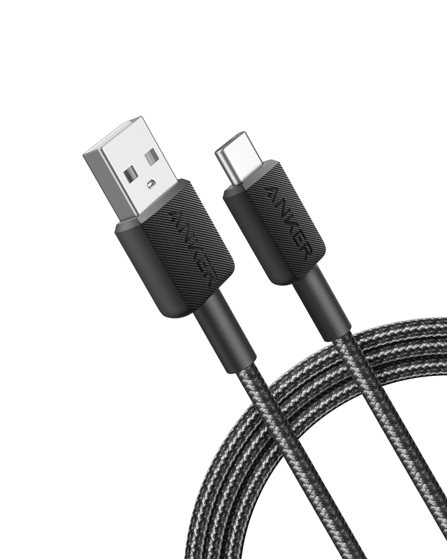 سلك شاحن تايب سي أنكر 1.8 متر Anker 322 USB-A to USB-C Cable - SW1hZ2U6MTg4MDE1OQ==