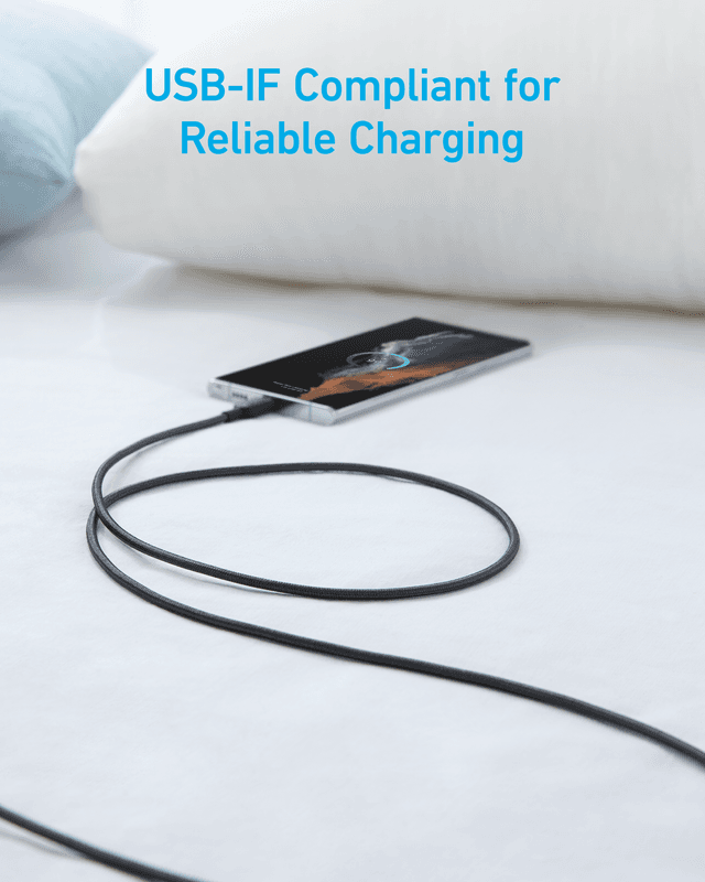 سلك شاحن تايب سي أنكر 1.8 متر Anker 322 USB-A to USB-C Cable - SW1hZ2U6MTg4MDE1MQ==