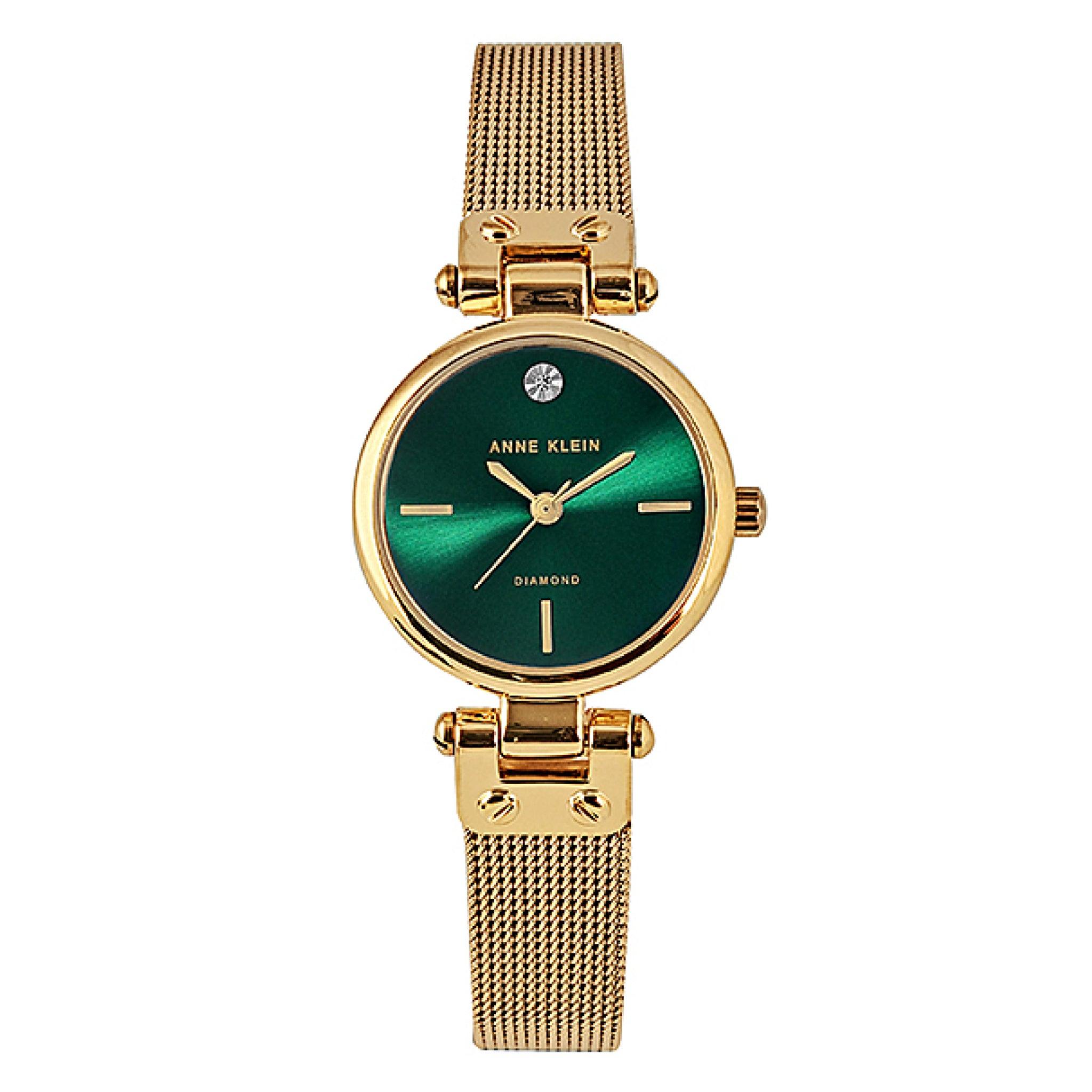 ساعة يد نسائية آن كلاين Anne Klein Green Dial Women Watch - Ak/3002gngb