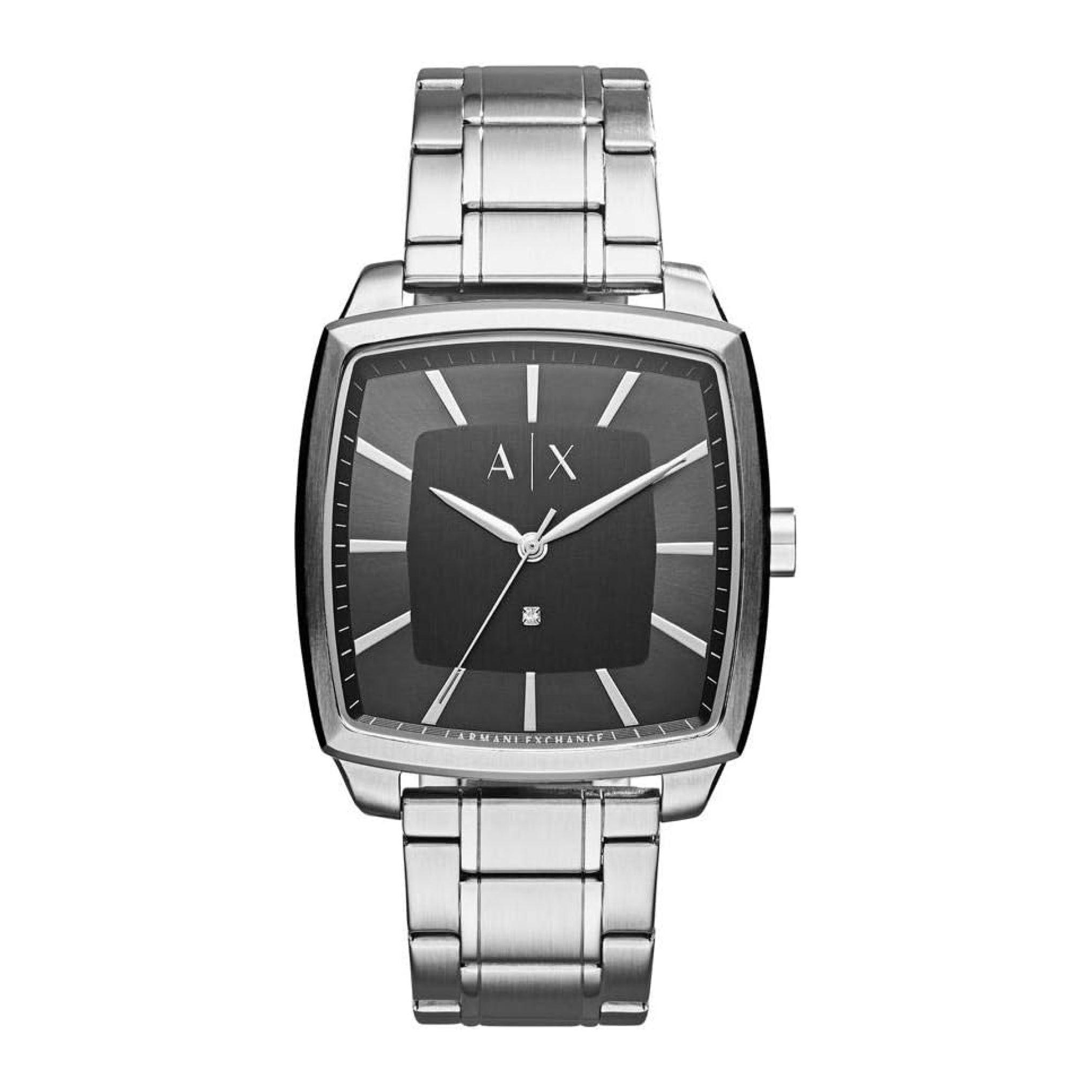 ساعة يد رجالية مقاس 40 ملم باللون الفضي أرماني Armani Exchange Men's Silver Stainless Steel Watch Ax2360