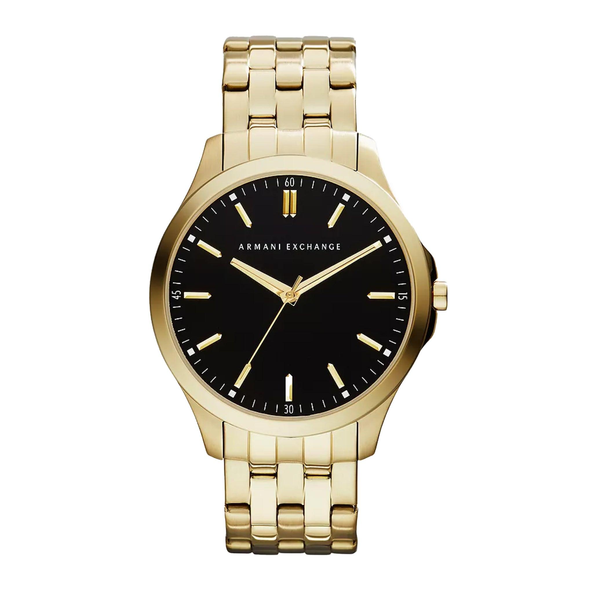 ساعة يد رجالية من الستانليس ستيل مقاس 45 ملم باللون الذهبي أرماني Armani Exchange Men's Three-Hand Gold-Tone Stainless Steel Watch Ax2145