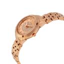 ساعة يد نسائية مقاس 30 ملم باللون الذهبي الوردي أرماني Armani Exchange Women's Pave Dial Rose Gold-Tone Watch Ax5416 - SW1hZ2U6MTgzMzc1MQ==