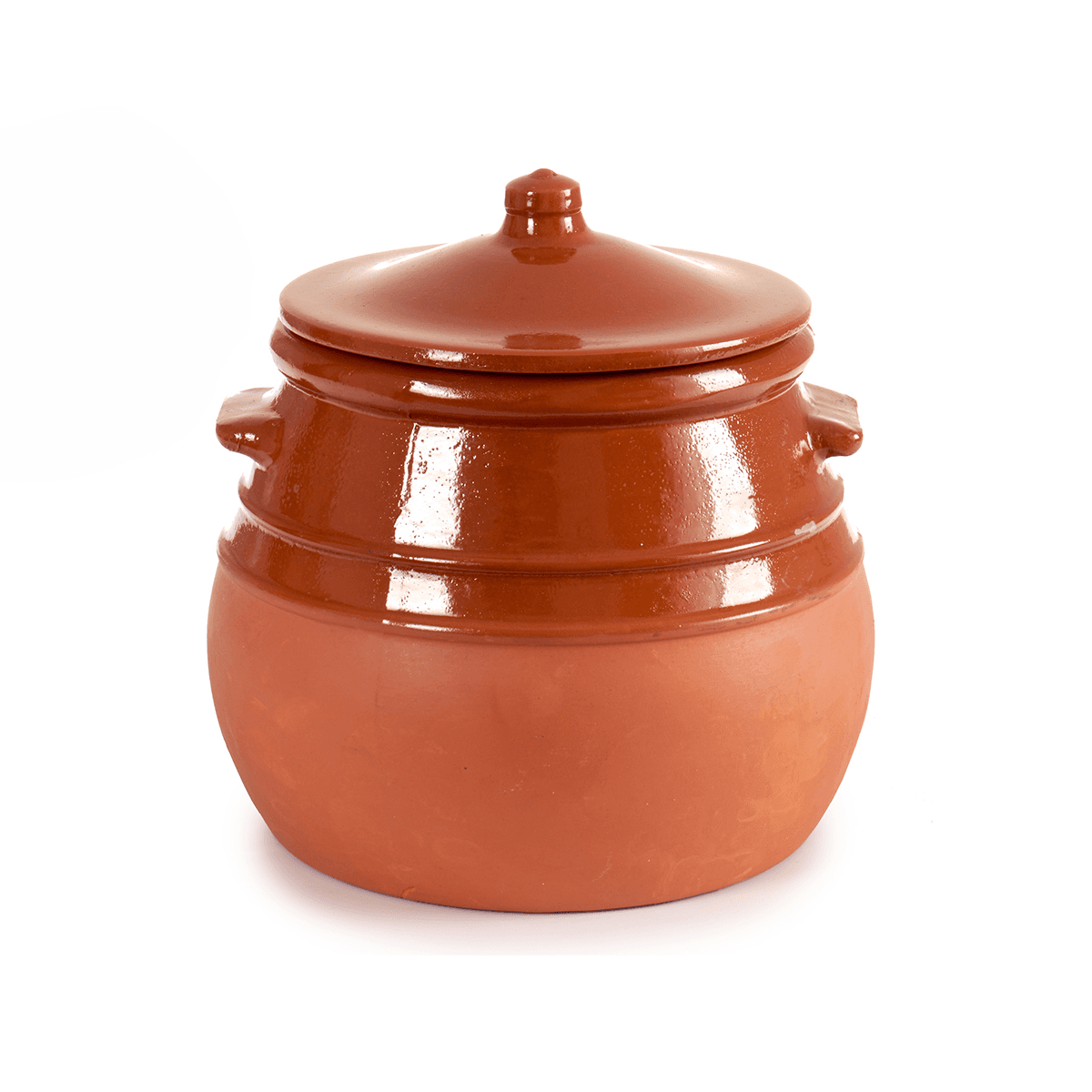 قدر طبخ فخار 3.5 لتر صناعة اسبانيا بني آرت ريجال Arte Regal Brown Clay Belly Cooking Pot