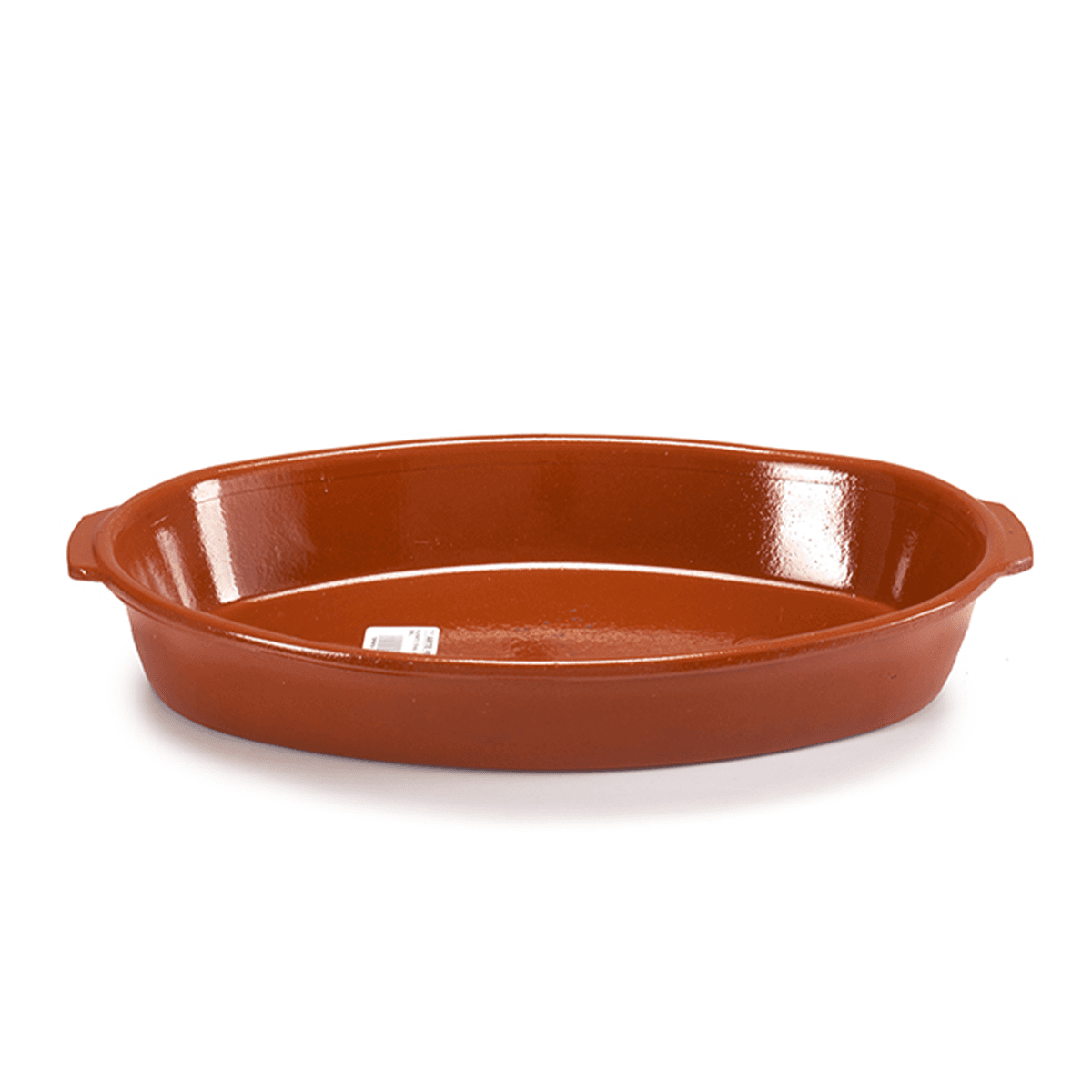 صحن فخار بيضاوي عميق لون بني 41 سم من آرت ريجال صناعة اسبانيا Arte Regal Brown Clay Deep Oval Plate