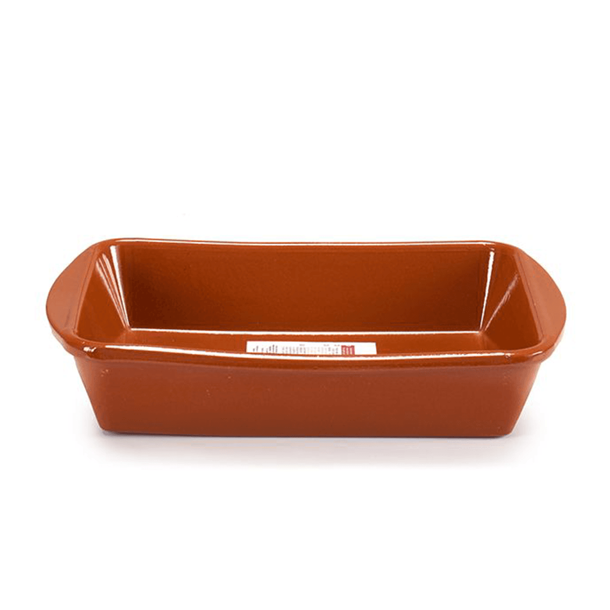 صحن فخار مستطيل عميق لون بني 26 سم من آرت ريجال صناعة اسبانيا Arte Regal Brown Clay Deep Rectangular Plate