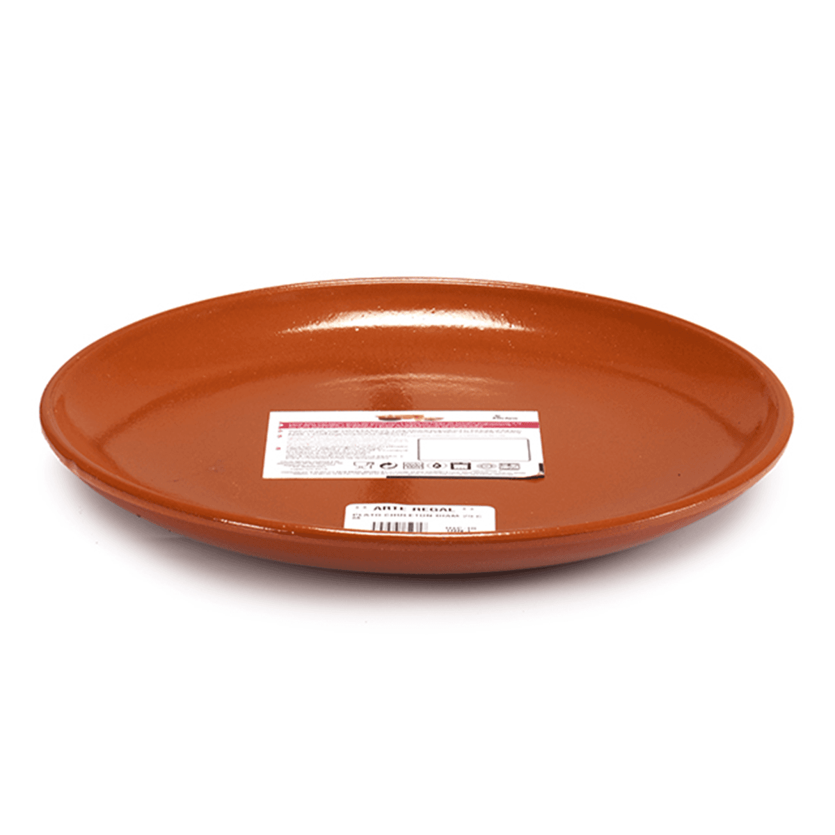 صحن كبير فخار 29 سم صناعة اسبانيا بني آرت ريجال Arte Regal Brown Clay Large Steak Plate