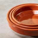 صحن فخار دائري عميق 12 سم صناعة اسبانيا بني آرت ريجال Arte Regal Brown Clay Round Deep Plate