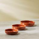 صحن فخار دائري عميق 12 سم صناعة اسبانيا بني آرت ريجال Arte Regal Brown Clay Round Deep Plate