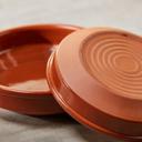 صحن فخار دائري عميق 12 سم صناعة اسبانيا بني آرت ريجال Arte Regal Brown Clay Round Deep Plate