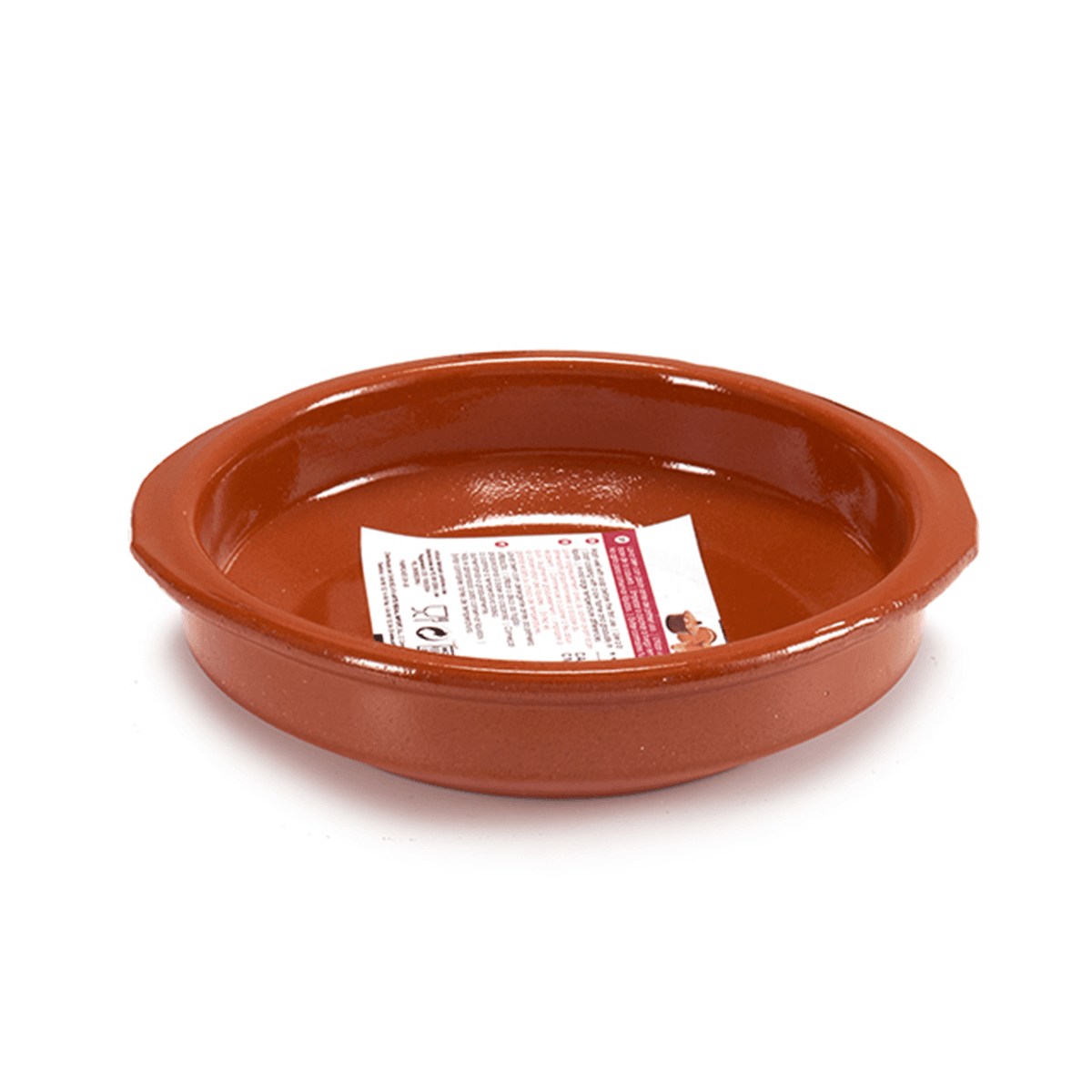Arte Regal Brown Clay Round Deep Plate with Handle 16 cm