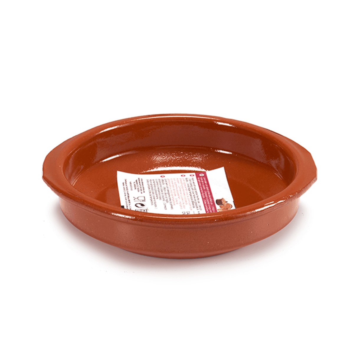 صحن فخار دائري تيراكوتا عميق لون بني مع مقابض 16 سم من آرت ريجال صناعة اسبانيا Arte Regal Brown Clay Round Deep Plate with Handle