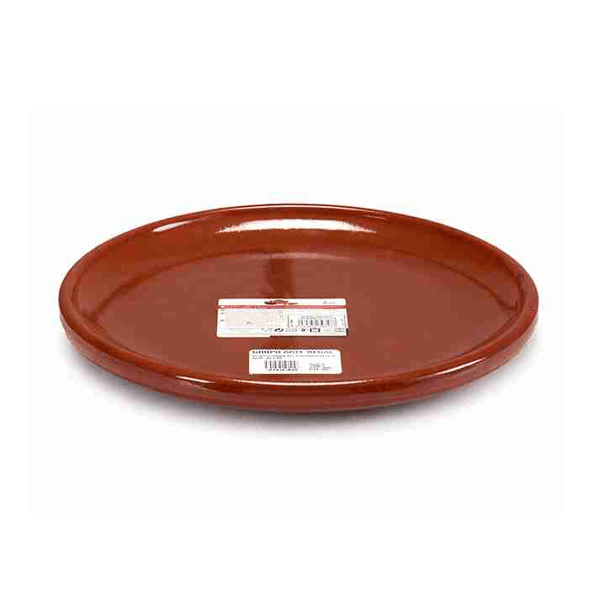 صحن فخار ستيك دائري 30 سم صناعة اسبانيا بني آرت ريجال Arte Regal Brown Clay Steak Thick Plate