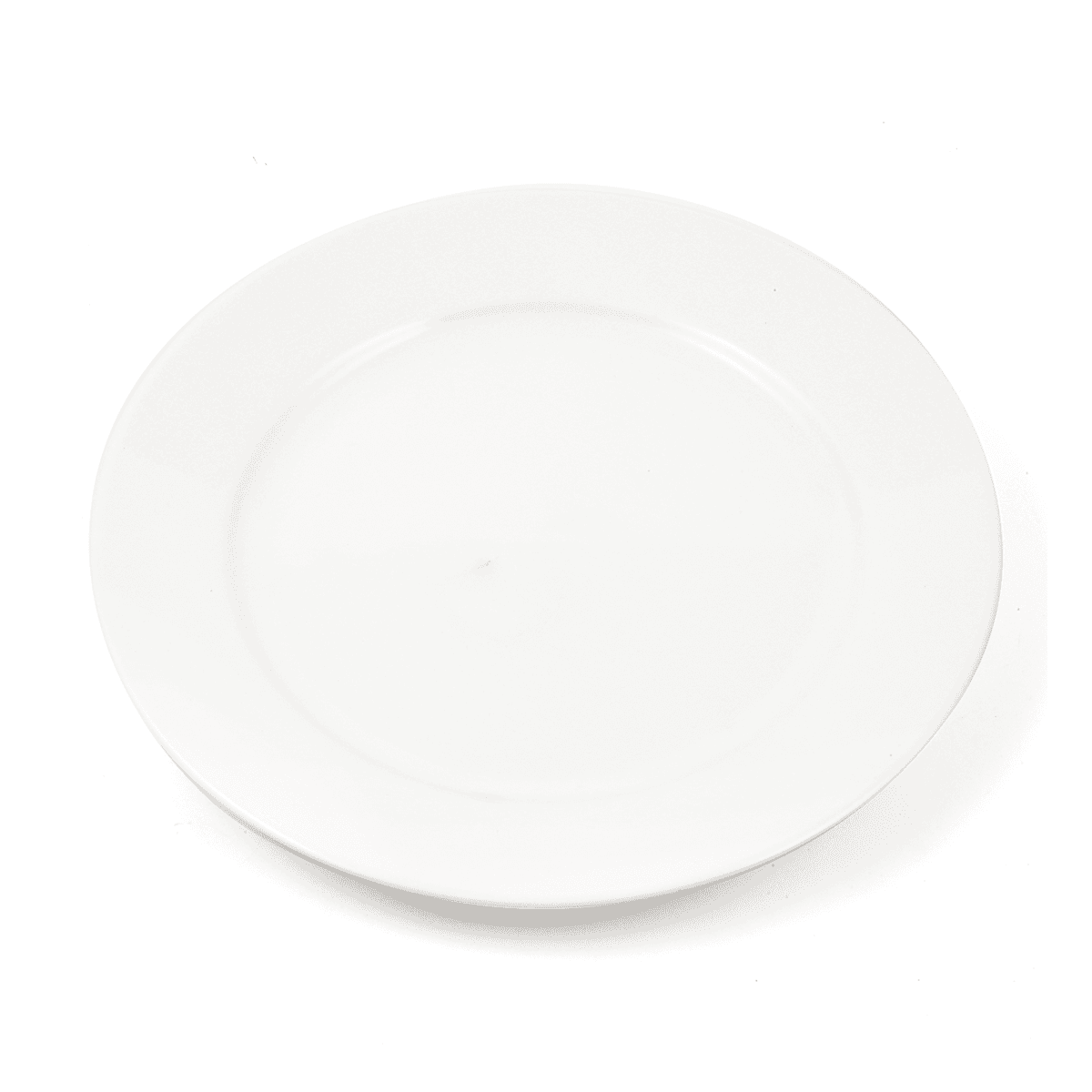 صحن بورسلين عاجي 22.5 سم ب2ب B2B Ivory Porcelain Flat Plate