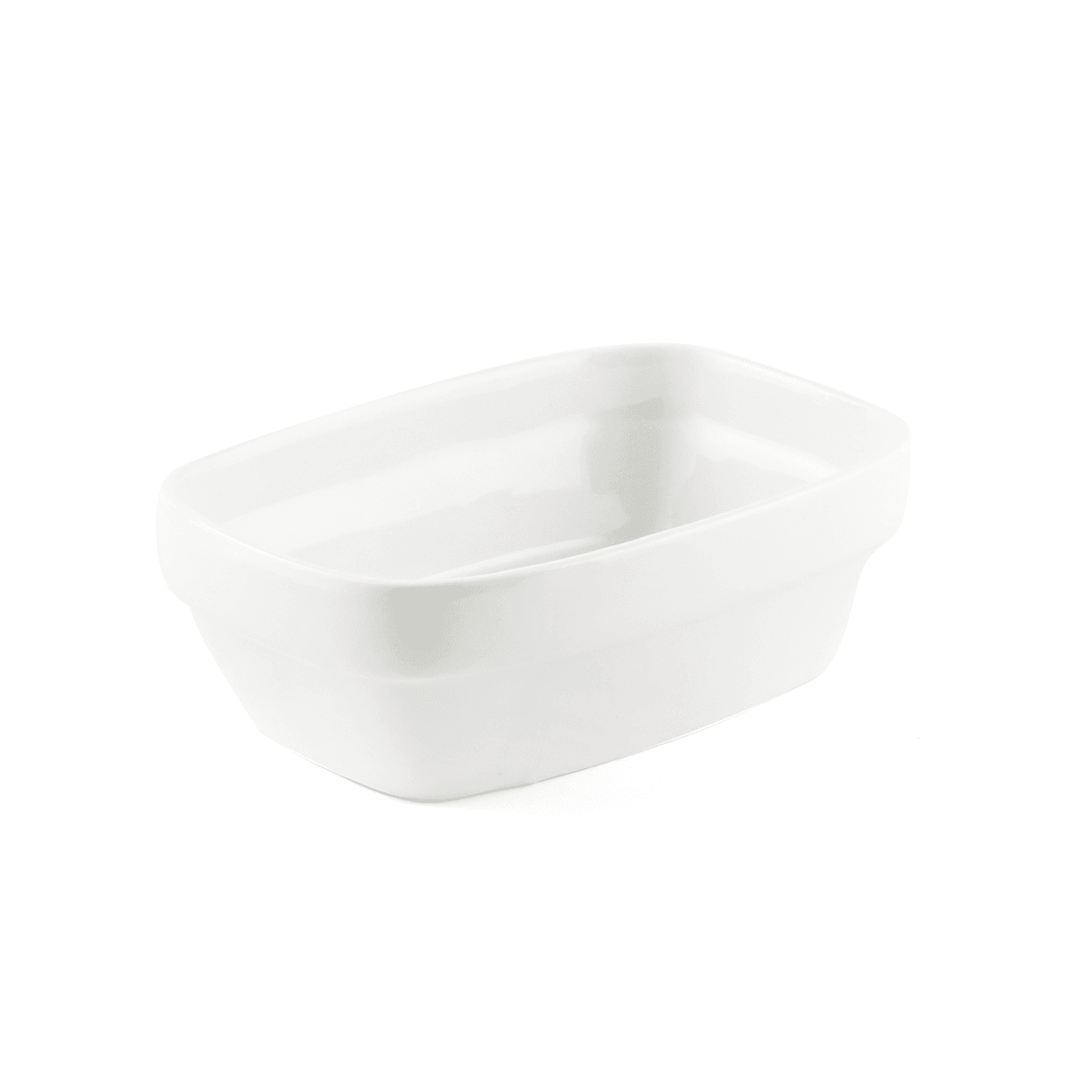 وعاء مستطيل بورسلين بني عاجي 14 سم ب2ب B2B Ivory Porcelain Ivory Rectangular Bowl
