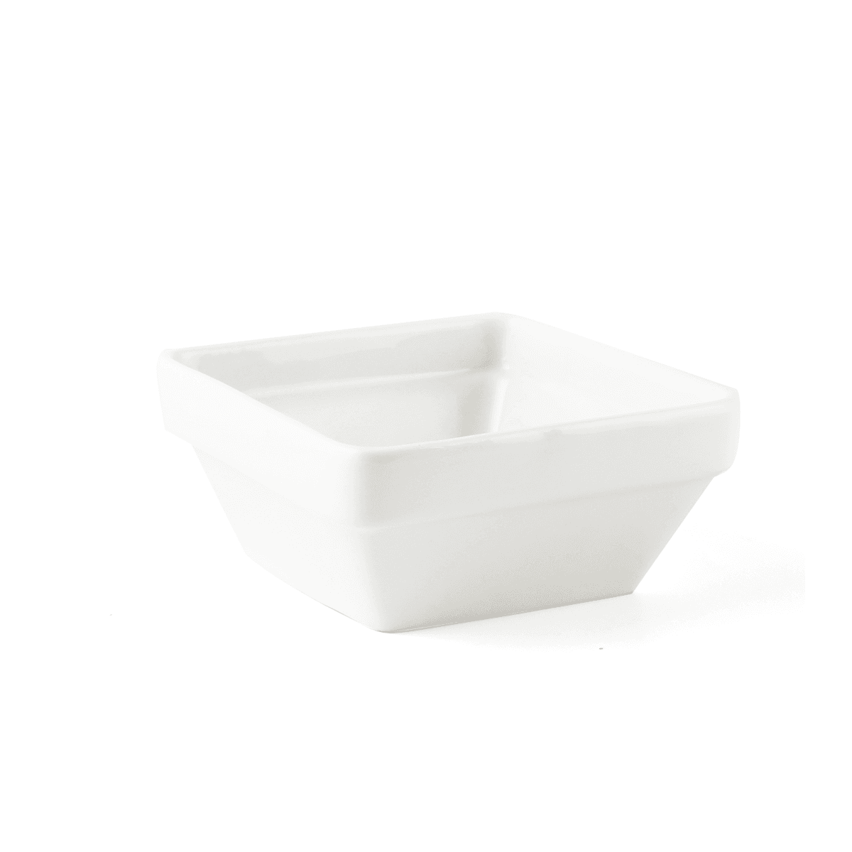 وعاء بورسلين عاجي مربع قابل للتكديس مقاس 10 سم ب2ب B2B Ivory Porcelain Stackable Square Bowl
