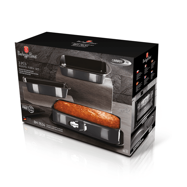 Berlinger Haus 3 Pieces Baking Set Carbon Pro Collection Grey Carbon Steel - SW1hZ2U6MTg0Mzg5MA==