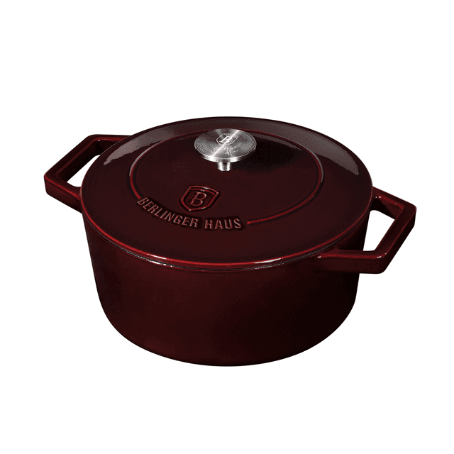 Berlinger Haus Burgundy Cast Iron Casserole 20 cm Red Cast Iron - SW1hZ2U6MTg0MzU2OQ==