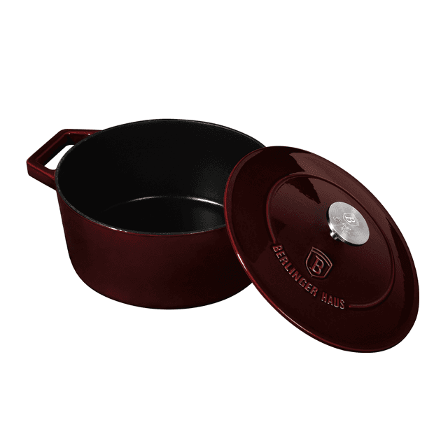 Berlinger Haus Burgundy Cast Iron Casserole 20 cm Red Cast Iron - SW1hZ2U6MTg0MzU3MQ==