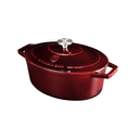 قدر طبخ حديد مقاس 32 سم 5.56 لتر صناعة المجر أحمر بيرلينجر هاوس Berlinger Haus Burgundy Cast Iron Oval Roaster Cast Iron - SW1hZ2U6MTg0MzYzMw==