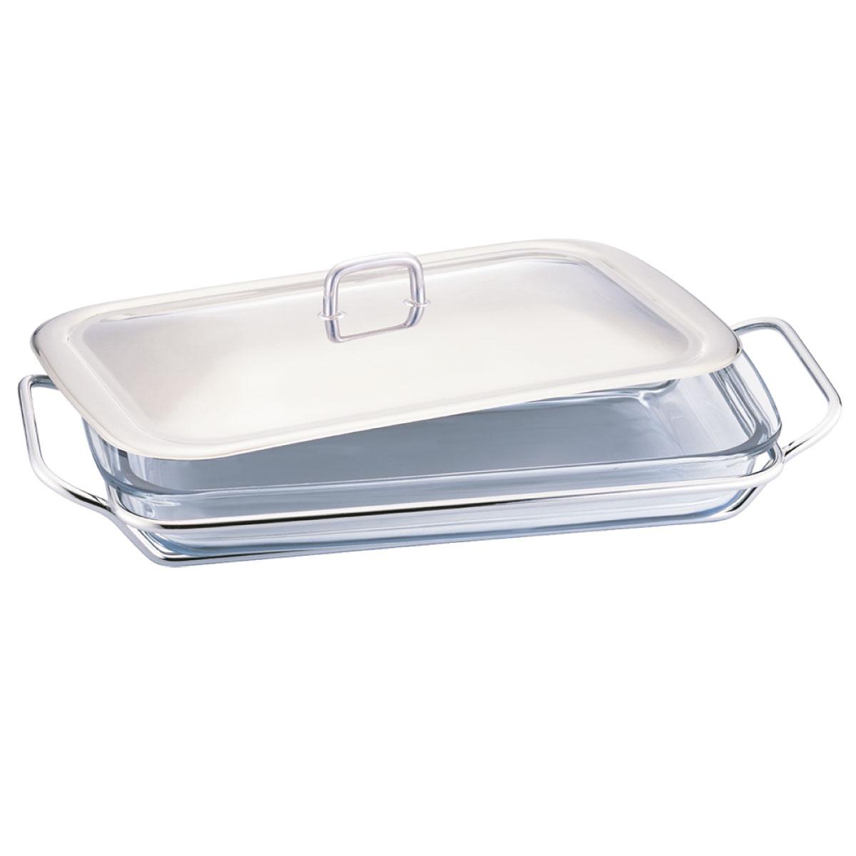 Berlinger Haus Rectlangular Food Warmer 2.4 Liter Silver Stainless Steel