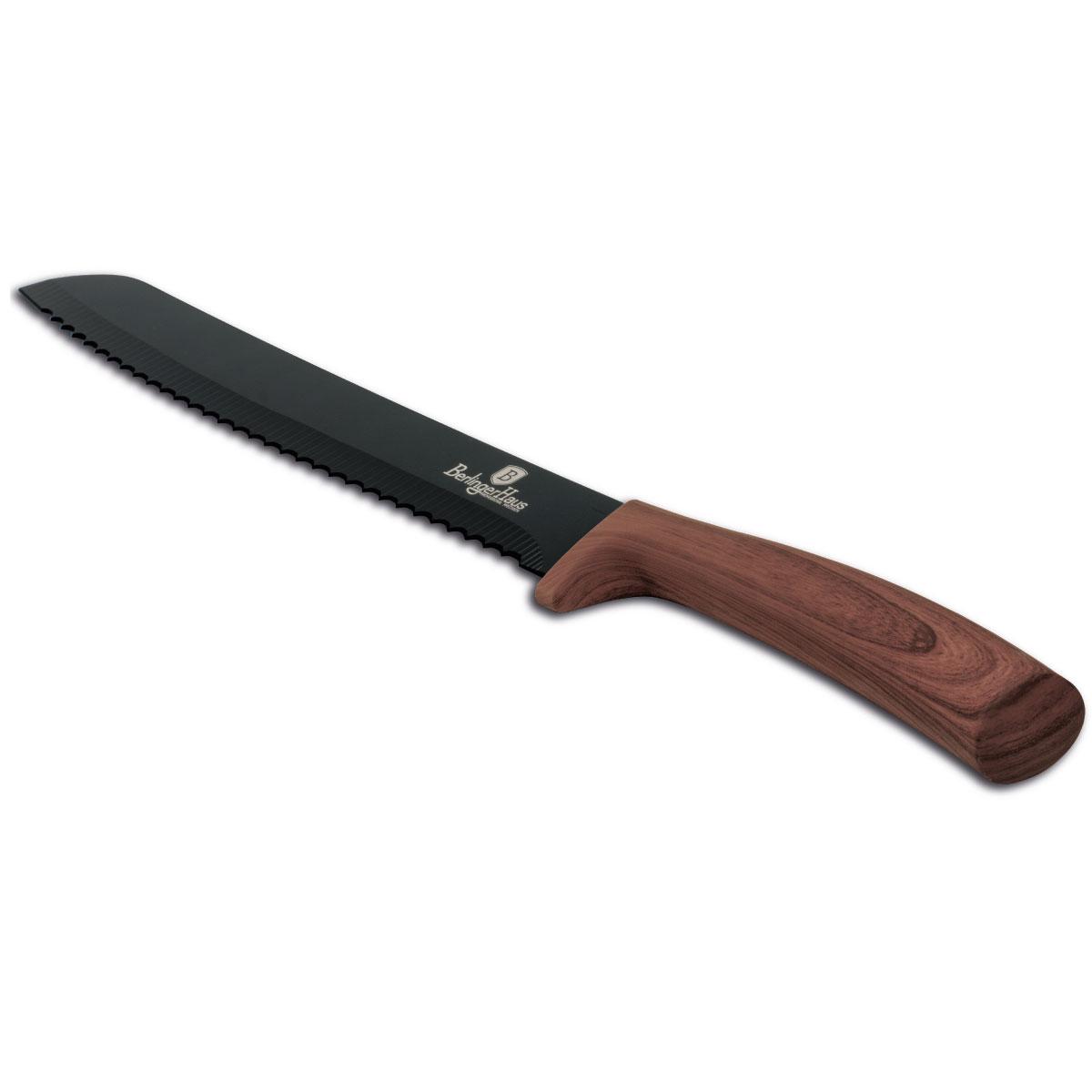 Berlinger Haus Stainless Steel Bread Knife 20 cm Brown Grey Stainless Steel