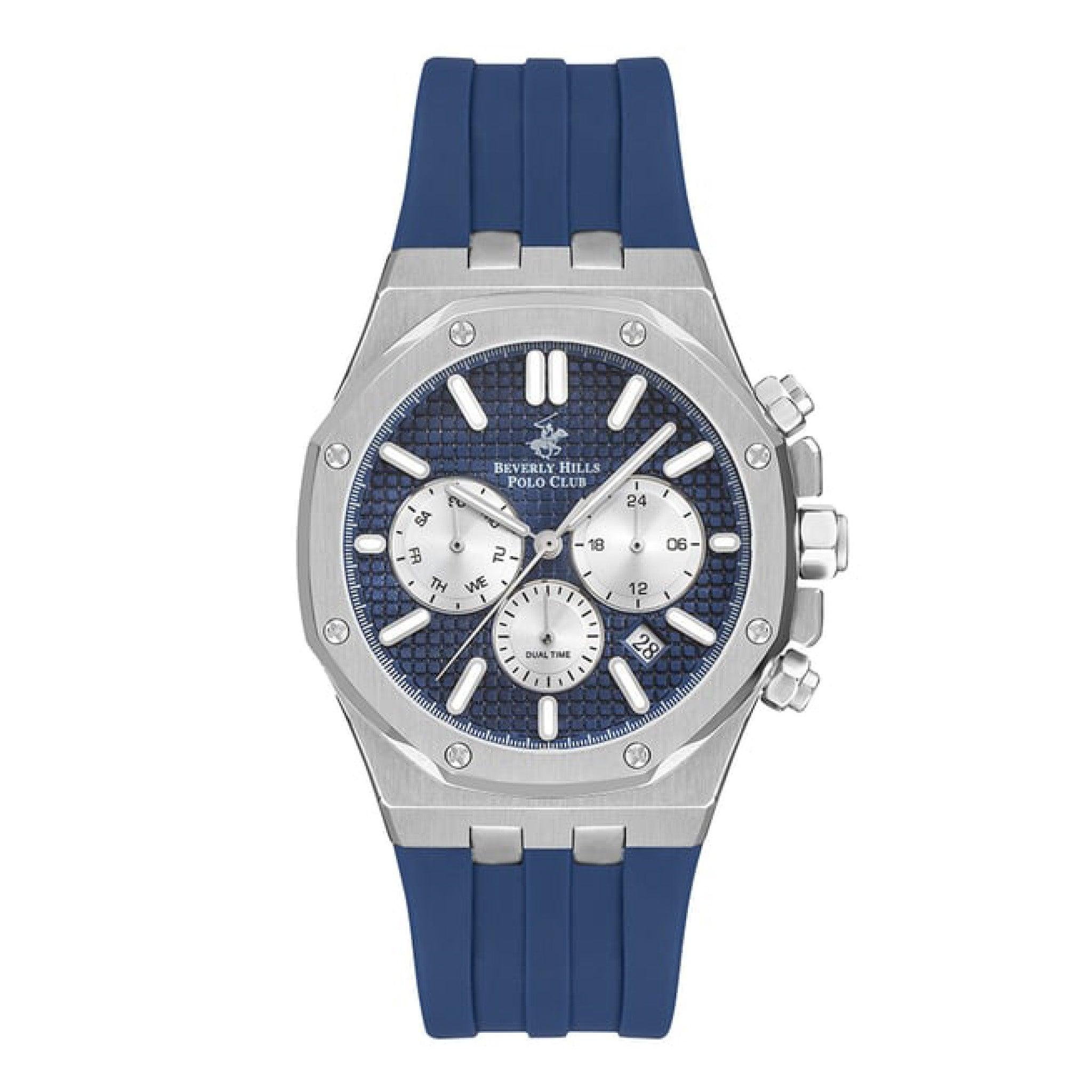 Beverly Hills Polo Club Men's Multi Function Dark Blue Sunray Dial Watch €“ Bp3261x.399
