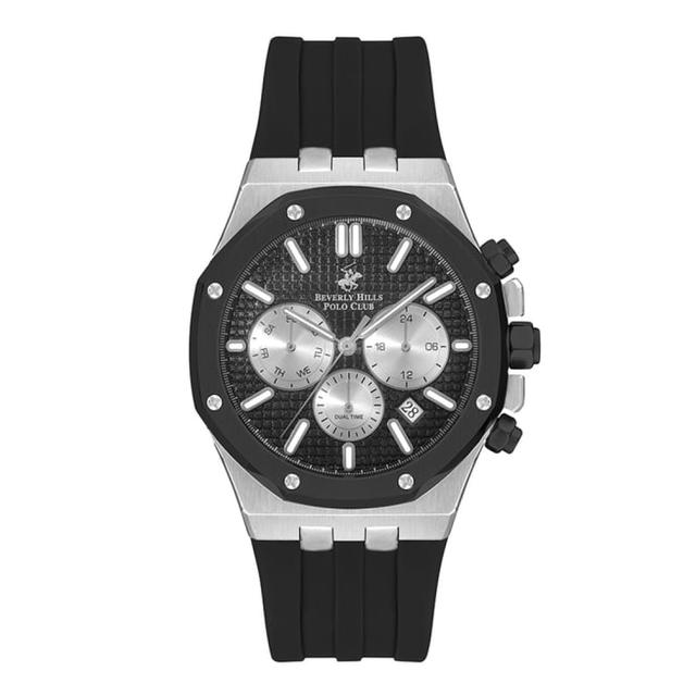 Beverly Hills Polo Club Men's Multi Function Gun Black Sunray Dial Watch €“ Bp3261x.351 - SW1hZ2U6MTgxNjQ5MQ==