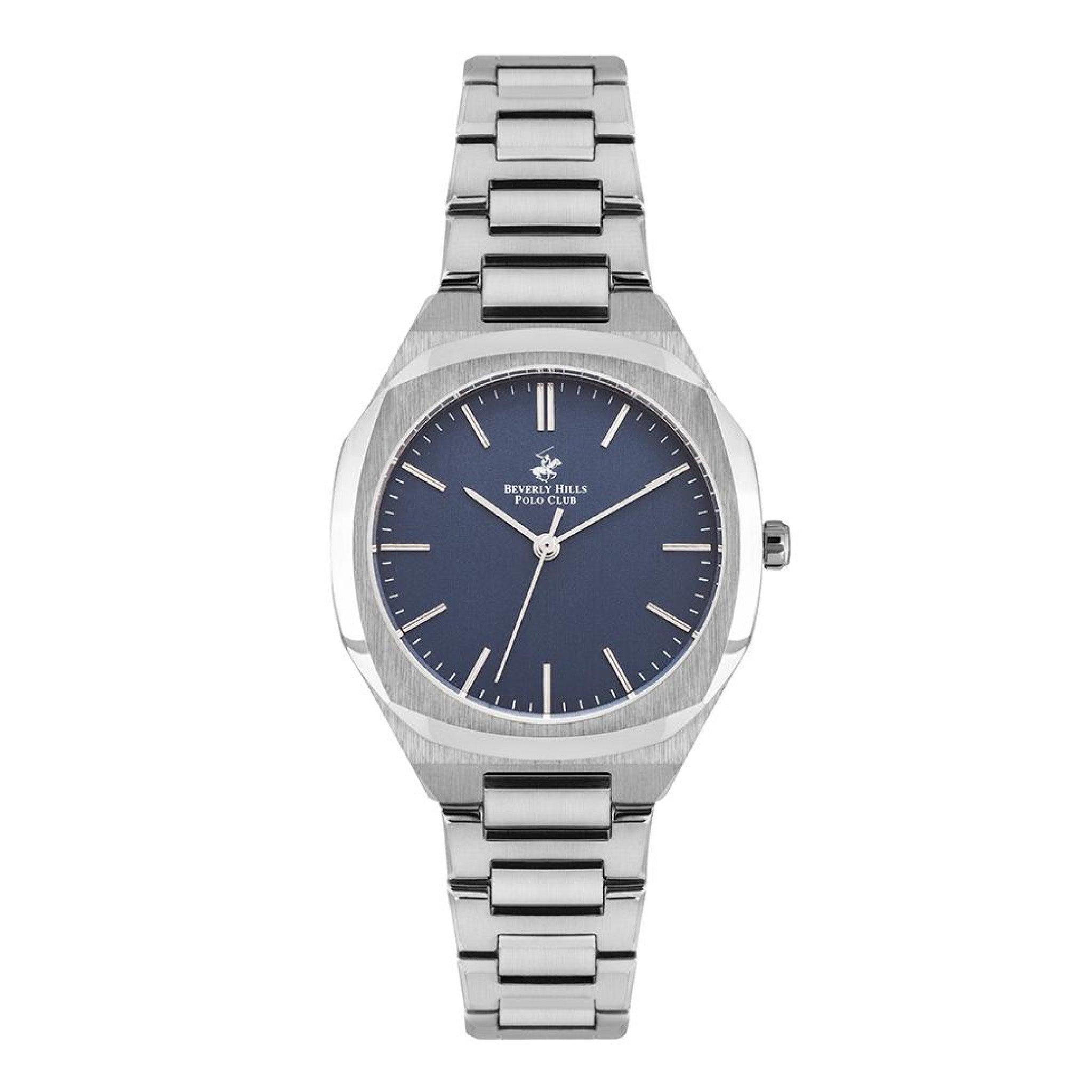 ساعة بيفرلي هيلز بولو كلوب انالوج بمينا ازرق للنساءBeverly Hills Polo Club Women's Analog Blue Dial Watch - Bp3024x.390