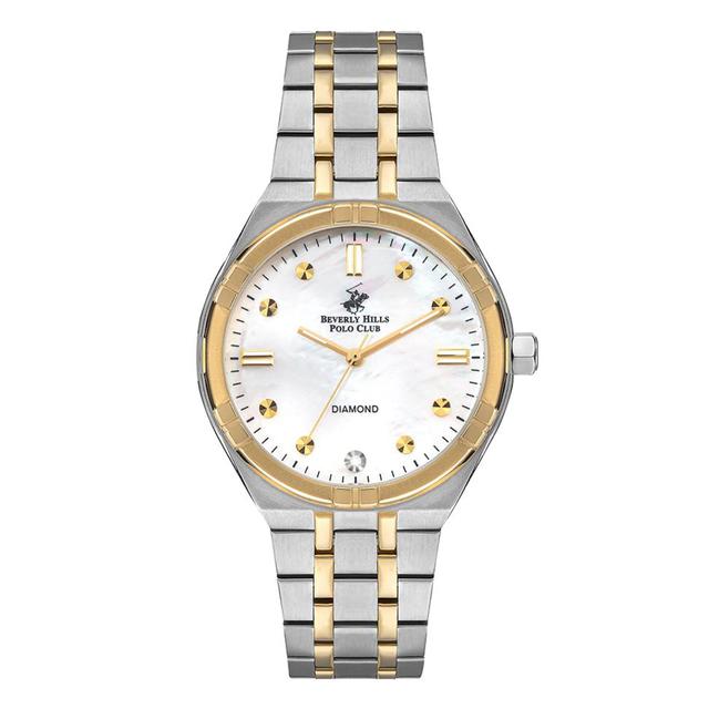 Beverly Hills Polo Club Women's Analog White Mop Dial Watch - Bp3274x.220 - SW1hZ2U6MTgyMzg1MQ==