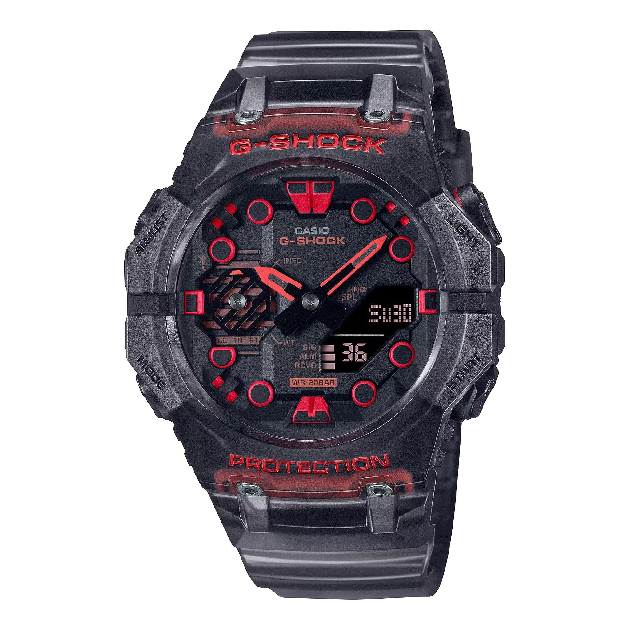 ساعات كاسيو جي شوك رجالية 46 ملم رقمية أسود أنالوغ كوارتز Casio G-Shock Men's Analog-Digital Black Dial Watch Ga-B001g-1adr