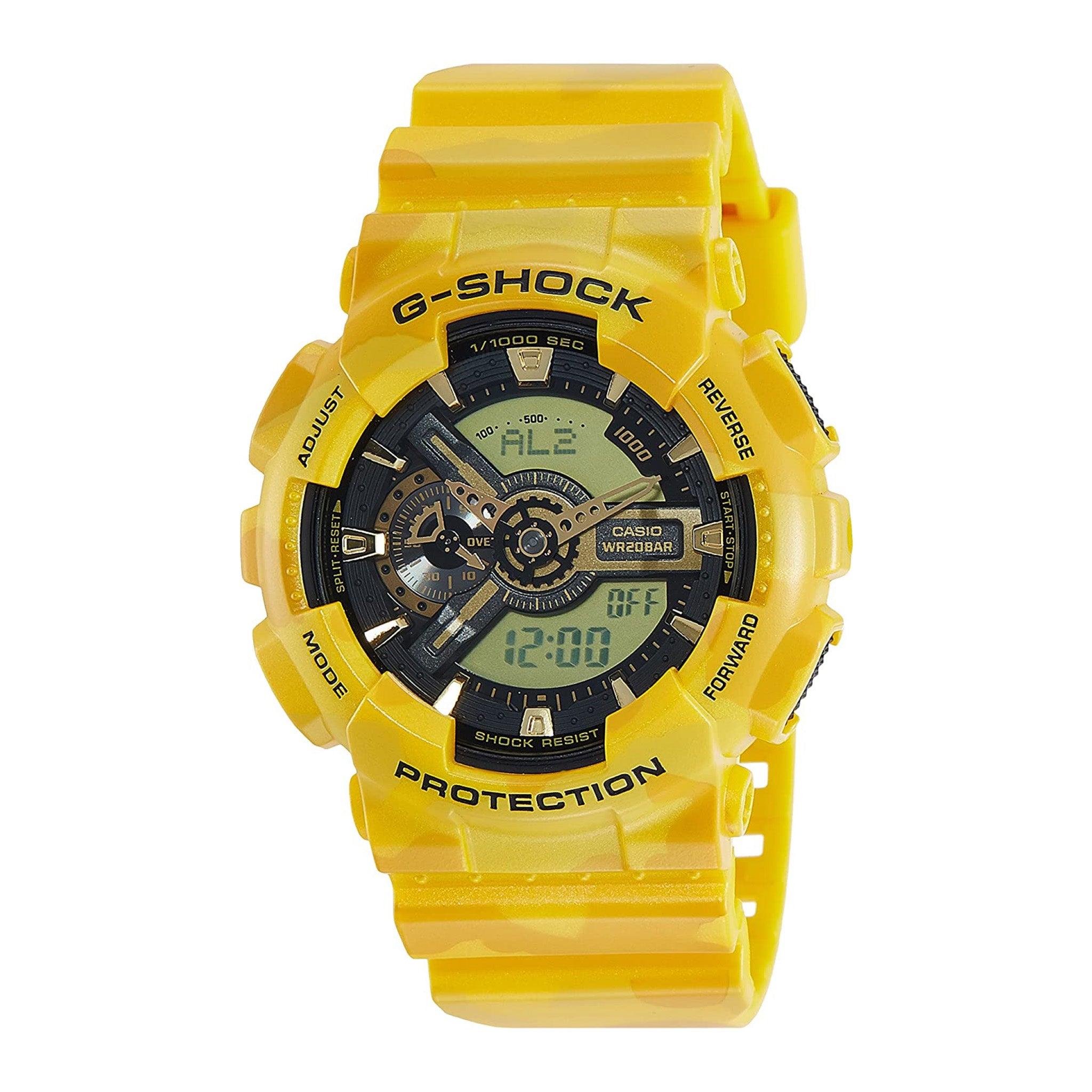 Casio G-Shock Men's Black Ana-Digi Dial Resin Band Watch - Ga-110cm-9a