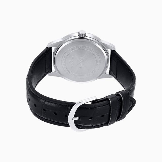 ساعة كاسيو للرجال بمينا اسود وحزام جلدي Casio Men's Black Dial Leather Band Watch Mtp-V001l-1budf - SW1hZ2U6MTgzNjk4MQ==