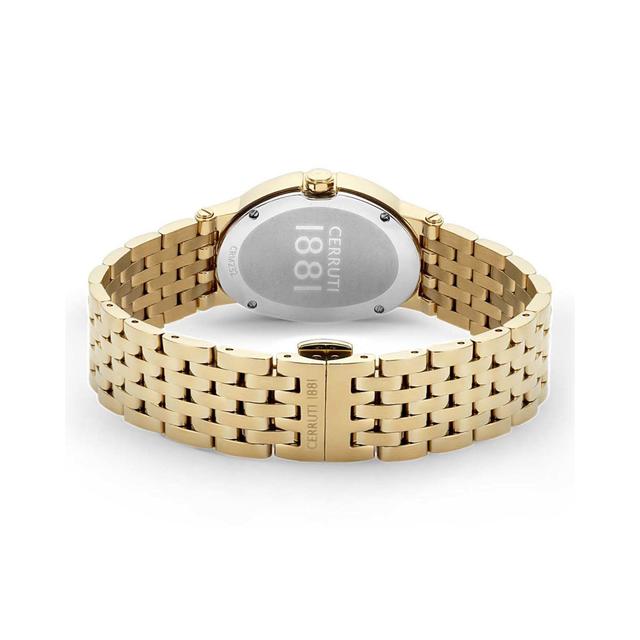 ساعة نسائية ستانلس ستيل دهبي اخضر شيروتي Cerruti 1881 Women's Oval Shape Stainless Steel Analog Wrist Watch Ciwlg2226104 - SW1hZ2U6MTgxODExMg==