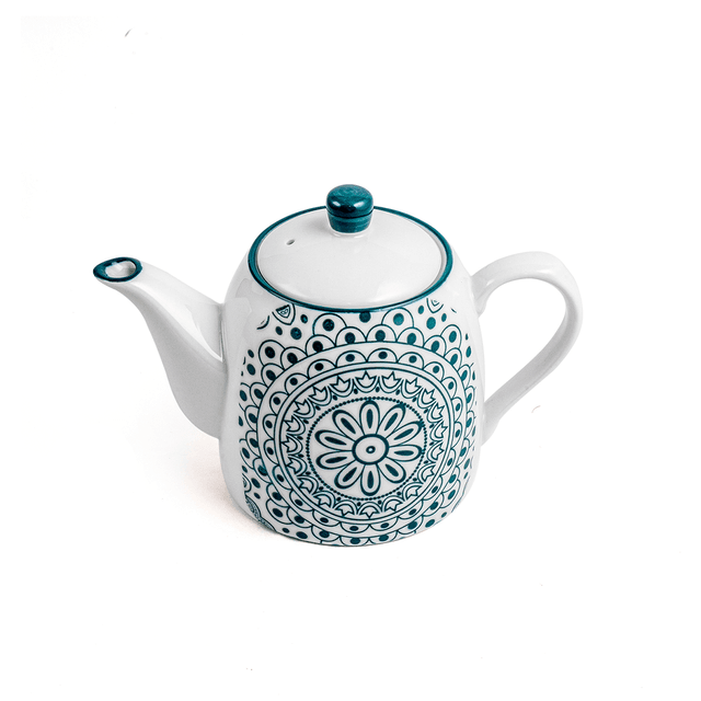 Che Brucia Arabesque Green Porcelain Porcelain Coffee Pot 700 ml Green White Porcelain - SW1hZ2U6MTg0NDgyMg==