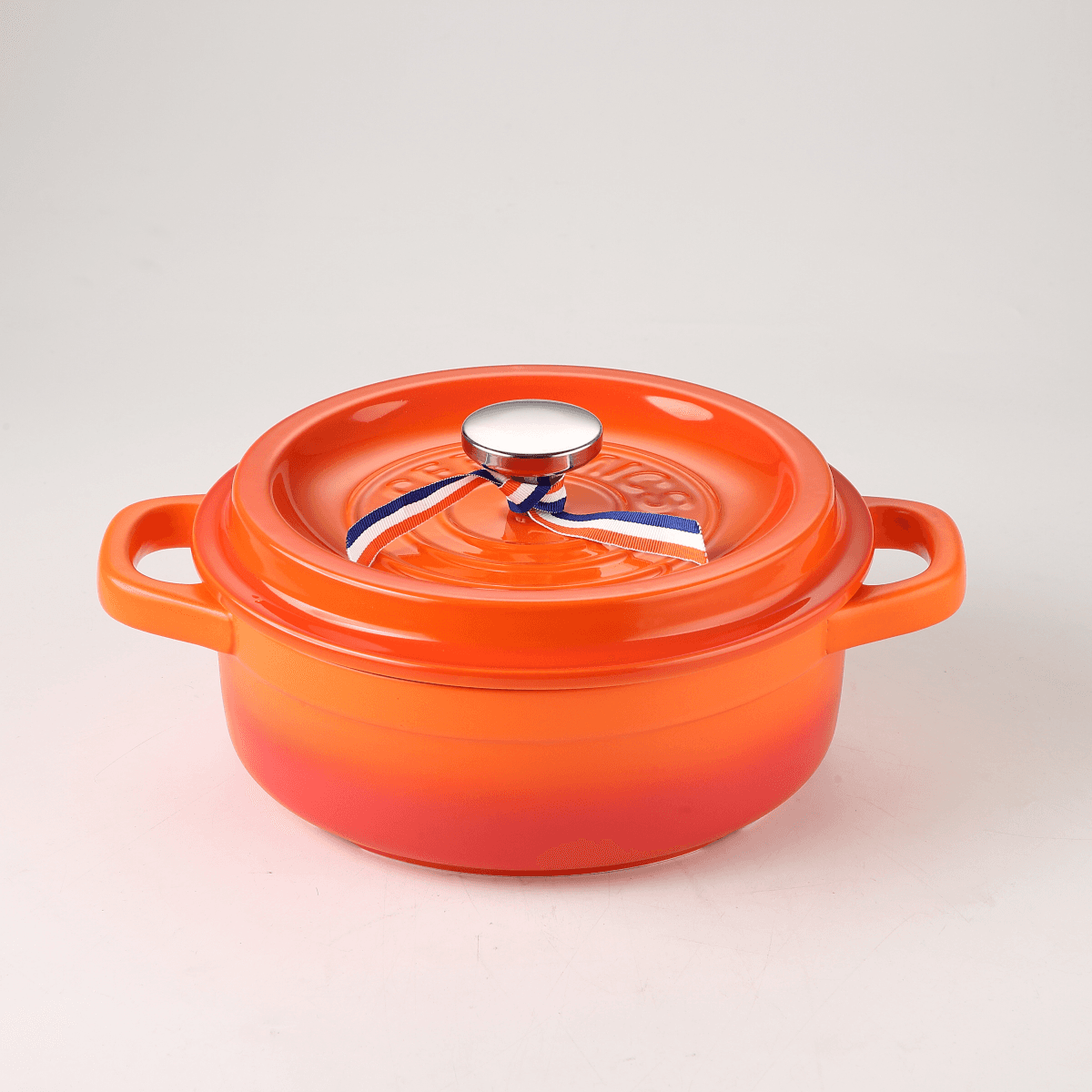 Che Brucia Ceramic Direct Fire 2.5 Liter Casserole Orange Ceramic