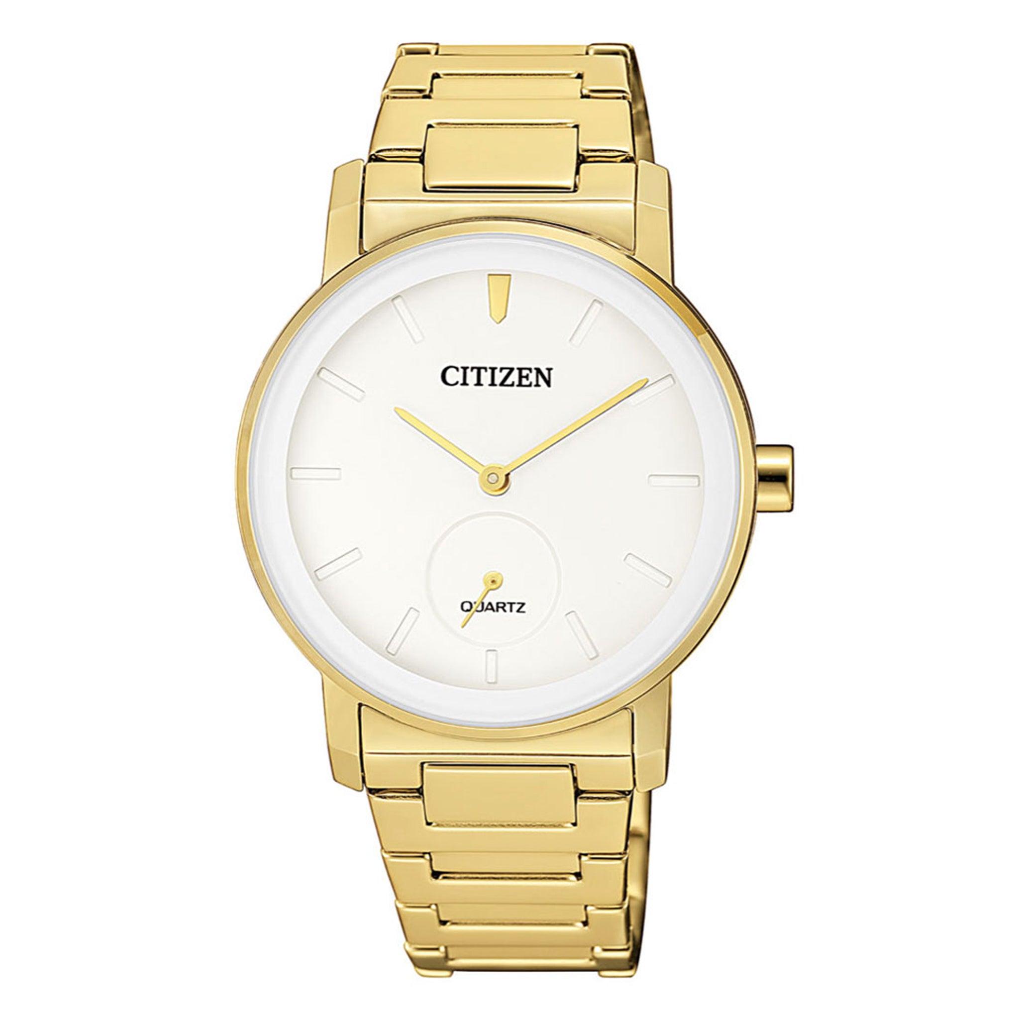 Citizen Chic Gold Stainless Steel Analog Watch For Women Eq9062-58a