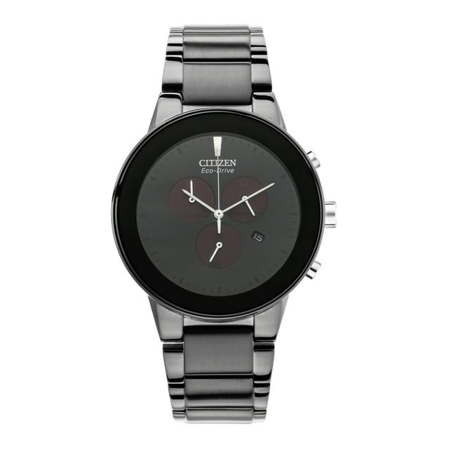 Citizen Men's Solar Powered Black Stainless Steel Strap Watch At2245-57e - SW1hZ2U6MTgyMzg5OQ==