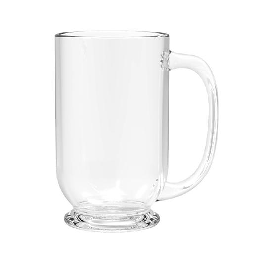 كوب زجاجي عدد 2 من سيتي جلاس 330 مل  City Glass 2 Piece Mocca Mug  Transparent Gla