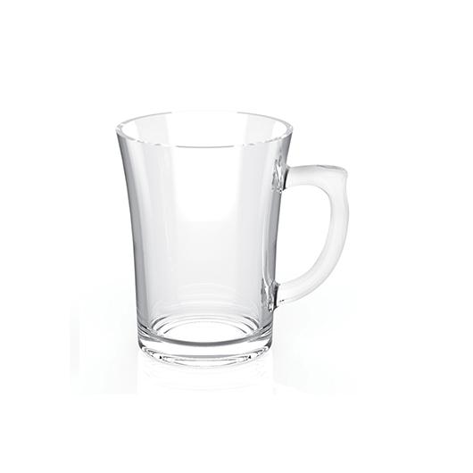 طقم أكواب شاي زجاج شفاف 6 قطع 170 مل من سيتي جلاس  City Glass 6 Piece Atlantic Tea Mug Transparent Glass